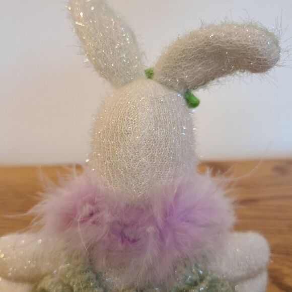 Berkeley Designs Bunny Rabbit Stuffed Animal Plush With Metallic Thread Vintage - Picture 11 of 16